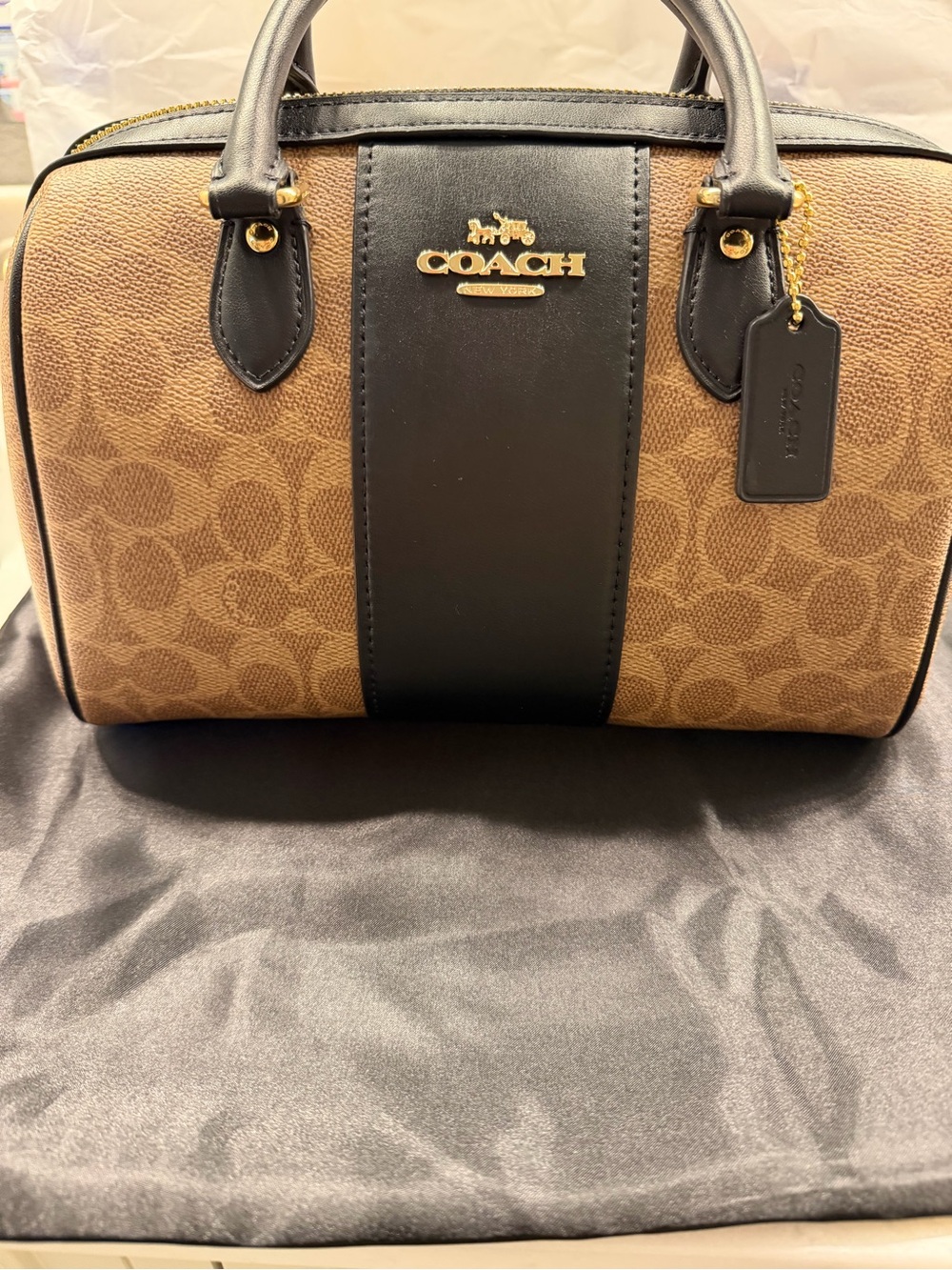 Coach Outlet Rowan Satchel Bag In Signature Canvas